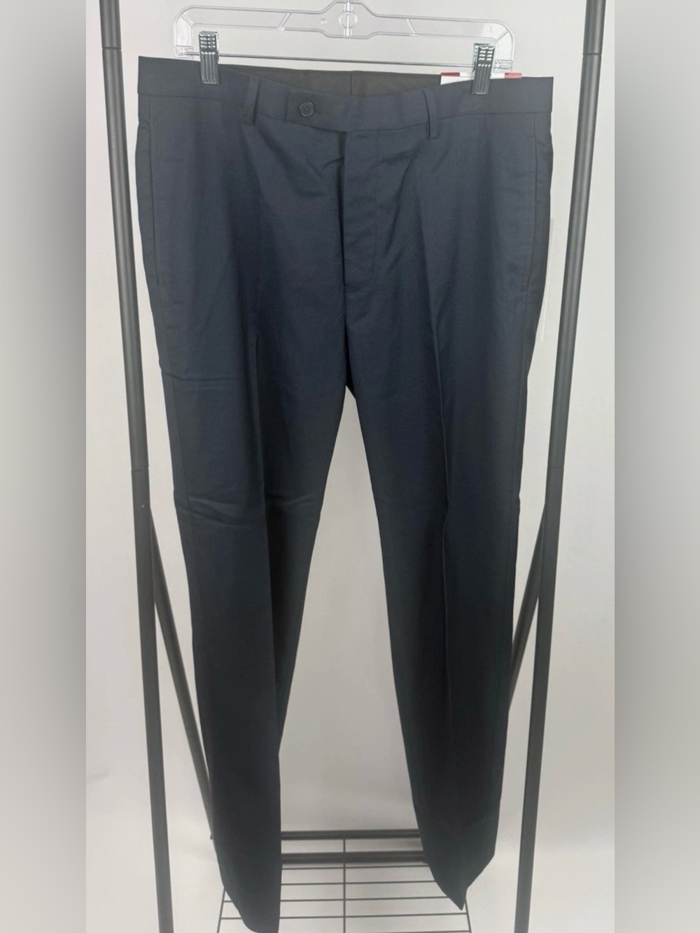 Calvin Klein X Slim Fit Navy Dress Pants 34x32 Stretch Suit Trousers NWT - Picture 2 of 6